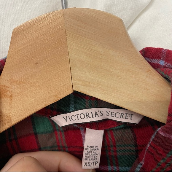 VICTORIA SECRET | Plaid cotton longsleeve chemise - Picture 5 of 7
